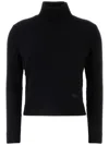 Balenciaga Women's Wool Blend Sweater In 黑色