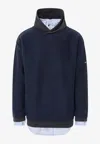 Balenciaga Layered Sweater In Blue