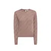 Balenciaga Knitted Pullover Women In Brown