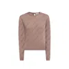 Balenciaga Knitted Pullover Women In Brown