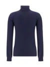 Balenciaga Standard Turtleneck Turtleneck Sweater In Blue