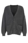 Balenciaga Button-up Knit Cardigan In Grey
