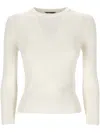 Balenciaga Bb-pattern Open-knit Jumper In White