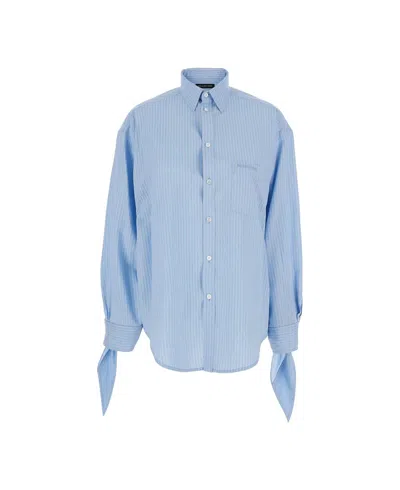 BALENCIAGA BALENCIAGA KNOTTED CUFF BLOUSE