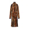 Balenciaga Knotted Ai Fur Print Maxi Dress