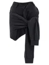 Balenciaga Knotted Polo Skirt In Black