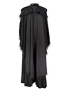 Balenciaga Lace-detail Maxi Dress In Black