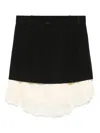 BALENCIAGA LACE-DETAIL MINI SKIRT