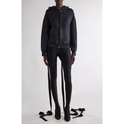 Balenciaga Lace-up Back Zip Hoodie