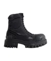 Balenciaga Lace-up Combat Boots In Black