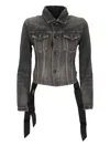 Balenciaga Lace-up Denim Jacket
