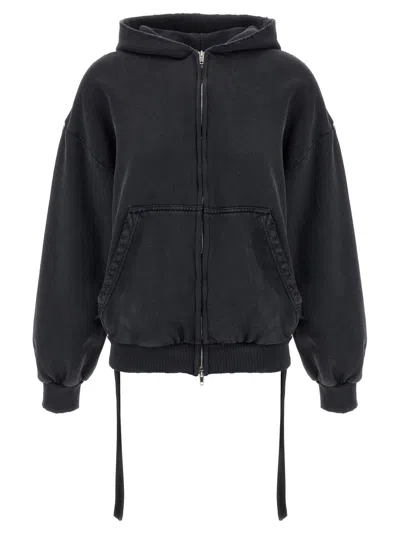 Balenciaga 'lace Up' Hoodie In Black