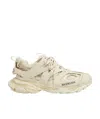 Balenciaga Lace-up Low-top Track Sneakers In Nude