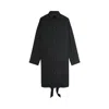 Balenciaga Black Shirt Dress With Intertwined Ribbons