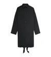 Balenciaga Black Shirt Dress With Intertwined Ribbons In Black