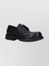 Balenciaga Lace-up Shoes With Round Toe And Block Heel In Black