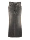 Balenciaga Lace-up Skirt Skirts Grey In Black
