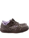 Balenciaga Lace-up Sneakers In Brown
