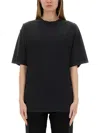 Balenciaga "lace-up" T-shirt In Black