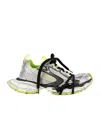 Balenciaga 3xl Distressed Mesh And Rubber Sneakers In Multicolor