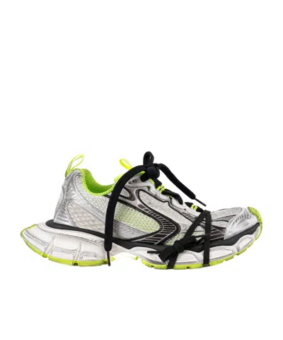 Balenciaga 3xl Distressed Mesh And Rubber Sneakers In White