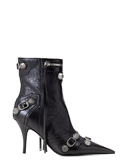 Balenciaga Stivaletti Cagole 90 Mm Da Donna In Nero In Black
