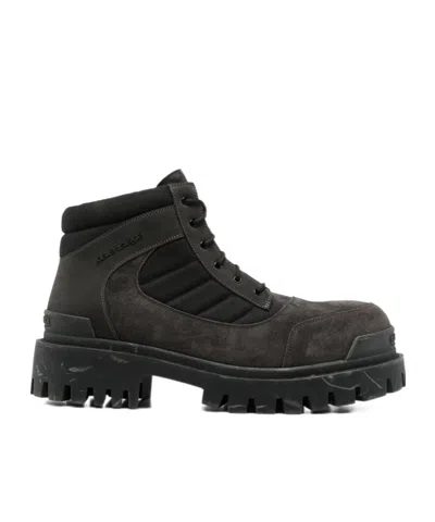 BALENCIAGA LACE-UP ANKLE BOOTS