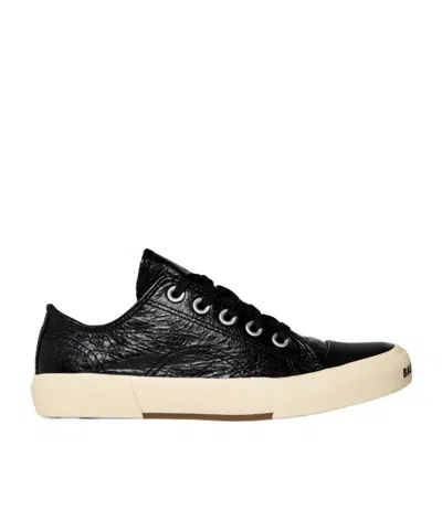 Balenciaga Lace-up Low-top Sneakers In Black