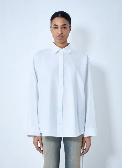 Balenciaga Women Lace-up Shirt In White
