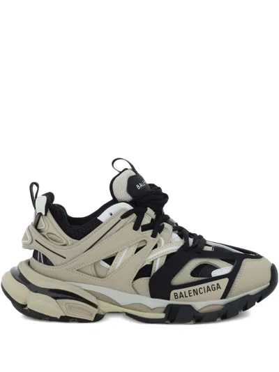 Balenciaga Lace-up Track Sneakers In Neutral