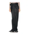 Balenciaga Long Satin Skirt Skirts Black In Black
