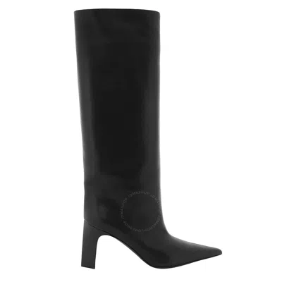 Balenciaga Ladies Black Blade 90 Knee-high Leather Boots