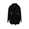 Balenciaga Black Wool Casual Jacket In Black