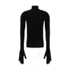 Balenciaga Modal-blend Turtleneck Sweater In Black
