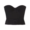 BALENCIAGA BALENCIAGA LADIES BLACK STRAPLESS BUSTIER TOP