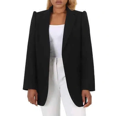 Pre-owned Balenciaga Ladies Black Suspended Shoulder Jacket, Brand Size 36 (us Size 2)