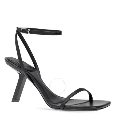 Balenciaga Ladies Black Void 80 Square-toe Sandals