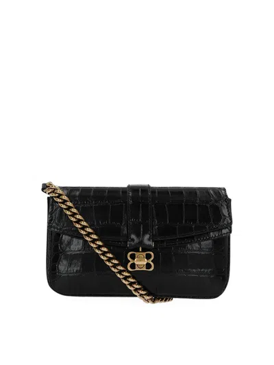 Balenciaga Lady Flap Xs Bag In Black