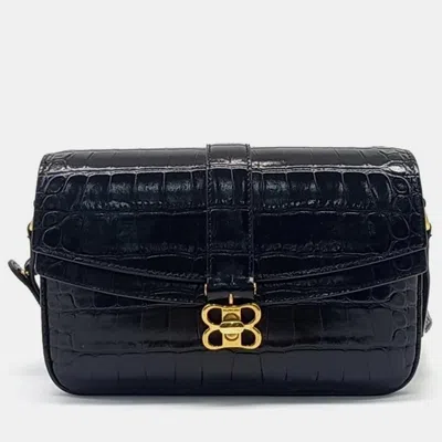 Pre-owned Balenciaga Lady Small Flap Bag In Black