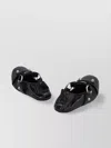 Balenciaga Black Lamb Leather Shoes With Striking Metallic Accents