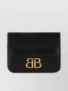 Balenciaga Monaco Card Case With Logo In Black
