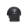 Balenciaga X Automobili Lamborghini Logo Embroidered Adjustable Baseball Cap In Black