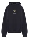 Balenciaga Black Hoodie With Fixed Hood And Logo Print On The Front In Cotton Man In Black