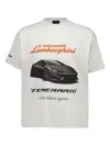 Balenciaga Automobili Lamborghini Cotton T-shirt In White