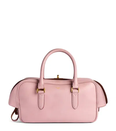 Balenciaga Le 7 Bowling Turn-lock Small Tote Bag In Pink