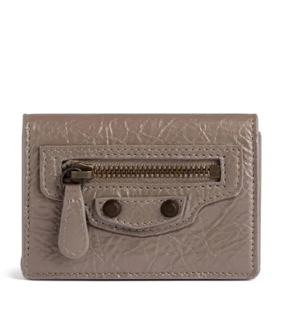 Balenciaga Lambskin Le City Mini Wallet In Pink