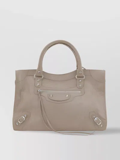 Balenciaga Lambskin Shoulder Bag Brass Hardware