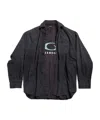 Balenciaga Laminated Shirt In Black