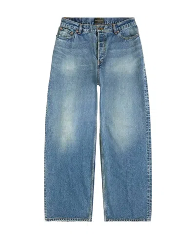 Balenciaga Large Baggy Jeans In Blue