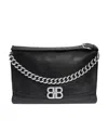 Balenciaga Large Bb Soft Shoulder Bag In Black